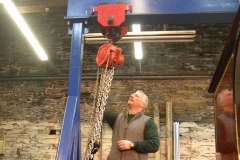 …while the lifting apparatus receives its annual examination (the new gantry going on to the Register for next time).