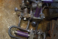 … and in the Engine Shed screw couplings were assembled.