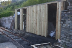 Friday, 10.5.2019. The fuel store frontage is nearly complete …