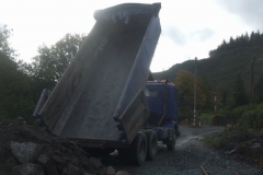 Southern Extension. Pont y Goedwig Deviation Project. Tuesday, 25.10.2022. Further mixed material has been delivered from the New Dyfi Bridge (road) scheme ...