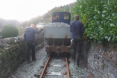 ... to give ready access to the side discharge controls at the other end of the waggon ...