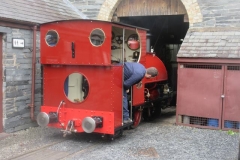 Monday, 2.10.2023. Jack eases No. 10 out of the Engine Shed ...