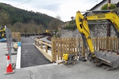 New surfaces go down at the Corris Station.