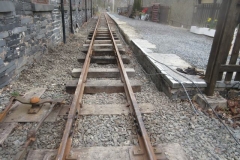 ... and replacing the track panel - with three new sleepers where existing ones were found to be reaching life-expiry.