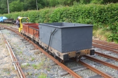 Sunday, 7.7.2019. The first Sunday of the month, so Trefor brings the Heritage waggons up with No. 9 …