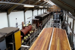 The view from the roof of carriage 23 while measuring up for the aluminium roof skin.