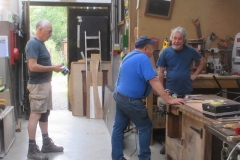 In the Carriage Shed, Andy, Ian and Robin are creating and fitting parts for carriage No. 24 ...