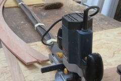 ... partly using an ingenious jig to machine roof profiles.