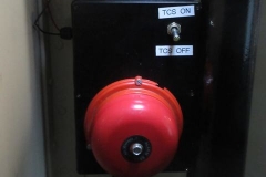 ... the train telecommunication system in the cab of loco No. 10.