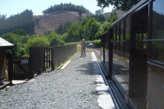 At Maespoeth, John is continuing to work on the platform fences …