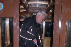 Meanwhile, Phil has been removing the Christmas decorations from the carriages, and clears up afterwards …