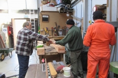 ... a group of volunteers is working on the new frames for the Heritage Drop-side waggon.