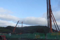 Southern Extension. New Dyfi Bridge (road) Scheme. Saturday, 13.11.2021. More tall machines have arrived ...