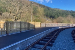 Whilst the platform is complete, there still remains some fencing to be completed.