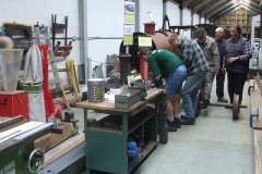Meanwhile, in the Carriage Shed, a good gang is sorting out components …