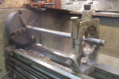 Friday, 25.2.2022. Phil has a new piston rod for No. 7 in the lathe.