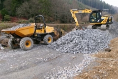 Friday, 8.3.2024. Fresh supplies of drainage stone have been delivered, and the  dumper filled ready ...