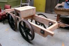 ... and work continues on the velocipede inspection trolley replica.