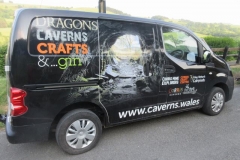 In the evening, a very interesting talk was given in Aberangell with the Corris Craft Centre's magnificently decorated van parked nearby ...