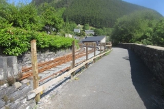 ... to add to the fence on the approach to Corris Station.