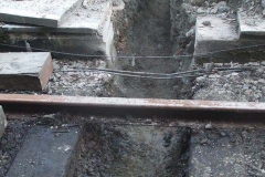 Break-through of the excavation in the North Platform – all ready to start installing pipe work!