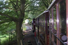 The last train (ecs) heads back to Maespoeth ...