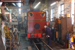 Sunday, 17.3.2019. Bright and early, Dave cleans around the gently simmering No. 7 …
