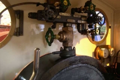 The steam manifold has been fitted and is waiting for connections …