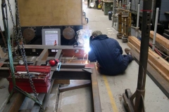 … and welding on the frames of carriage No. 24.