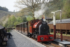 Meanwhile, having run round, No. 7 simmers gently in the sunshine, supervised by Richard ...