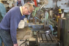 … Chris is machining a brake block for No. 7 …