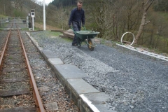 … for Lez, who has returned to set (or re-set) platform coping stones.