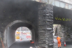 Meanwhile in Machynlleth, safe access is almost complete to the former Tramroad arch under the main line.