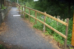 … the fence leading up to the North platform has been completed ...