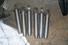 …and a batch of new coupling pins have been welded up – all they need now is a retaining clip hole drilled through them.
