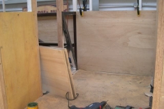 … marked out and clamped in position for drilling and tapping …