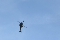 During the afternoon, amongst other aircraft flying down the valley, was one of a couple of very low Apache's.
