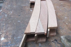 Friday, 13.10.2023. Robin has been busy, making up curved sections for fitting in the roof of carriage No. 24.