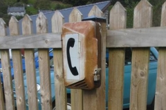The platform 'phone has been re-installed at Corris - but is not yet connected up.