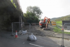 Tuesday, 10.10.2023. ... and the access on the other side has been cleared, all ready for the arch opening to be reinstated as an Active Travel route to follow on (eventually) from the New Dyfi Bridge road scheme.