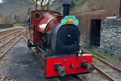 The "Eggspress" train is getting ready to go on it's first trip to Corris ...