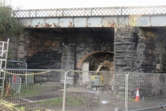 Meanwhile, in Machynlleth work has started on excavating the South side of the tramway arch infill ...