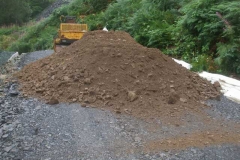 Tuesday, 17.8.2021. ... so more material is prepared in Dolgellau and a first load of finer material delivered ...