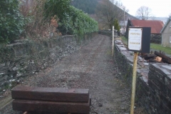 ... to leave the trackbed clear for works to take place in connection with the re-arrangement of Corris Station.