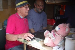 Tuesday, 20.6.2017. Roger has arrived to go through the Museum database with Charles …
