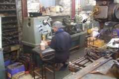 Sunday, 13.10.2019. Phil is giving our lathe a thorough clean and service …