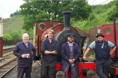 Monday, 6.6.2022 Sam and Ben (who are, of course members of Council) and Lawrie Rose (centre) a new member of the society who has extensive experience on other railways all passed the fireman's exam today. Nick Griffiths our independent examiner, (on the left) who is a Ffestiniog Railway Manager commented on the high standard of all three candidates. We are lucky to have young volunteers of such quality. It would be great if we could find a few more.