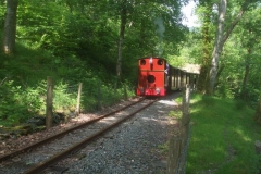 The Queen's Platinum Jubilee Bank Holiday Weekend. Friday, 3.6.2022. The 13.30 ex.-Corris makes its way towards Maespoeth ...