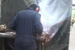 Thursday, 9.6.2022. Adrian continues welding ...