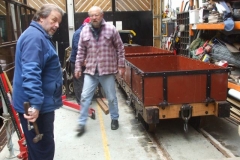 The drop end waggon, dismantled for adjustment last week, has been re-assembled.